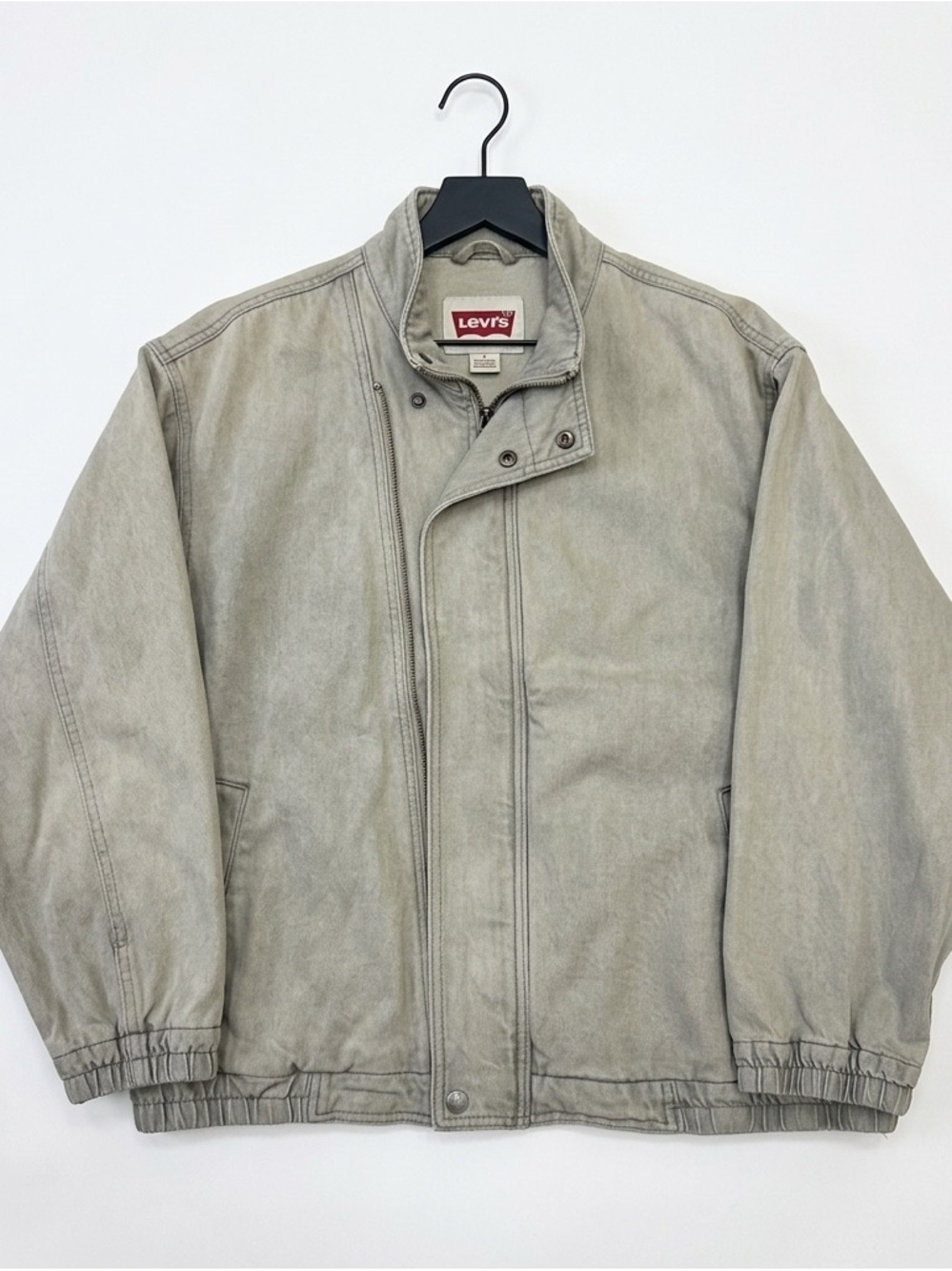 Levi's Men's Gray Lightweight Bomber-Style Jacket